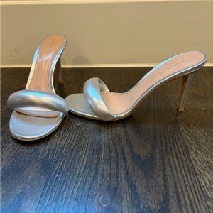 Gianvito Rossi Silver Sandals